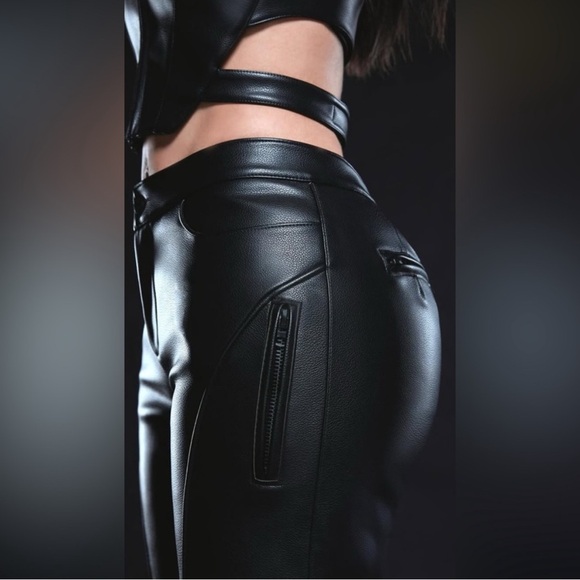 KHY Faux Leather Pants - Picture 10 of 13